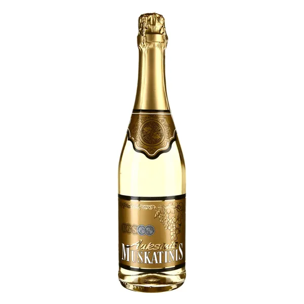 Baltasis pusiau saldus vyno gėrimas BOSCA MUSKATINIS AUKSINIS, 8 %, 0,75 l