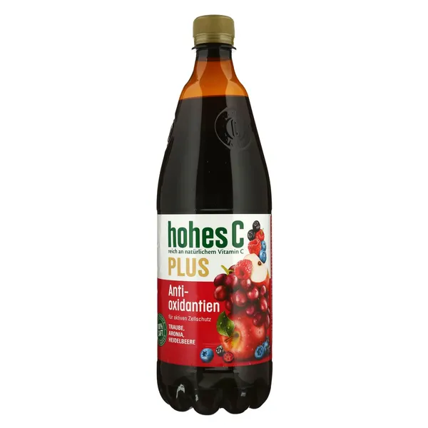Vynuogių, aronijų ir mėlynių sultys su antioksidantais HOHES C PLUS, 100 %, 1 l