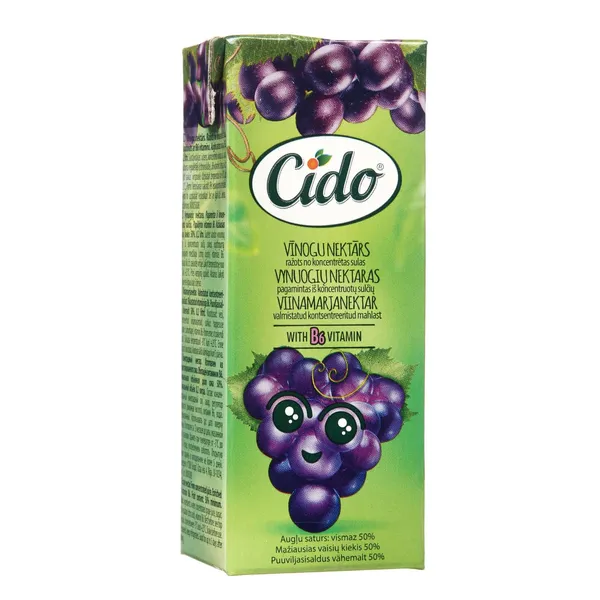 Sula Cido vīnogu nektārs 200ml