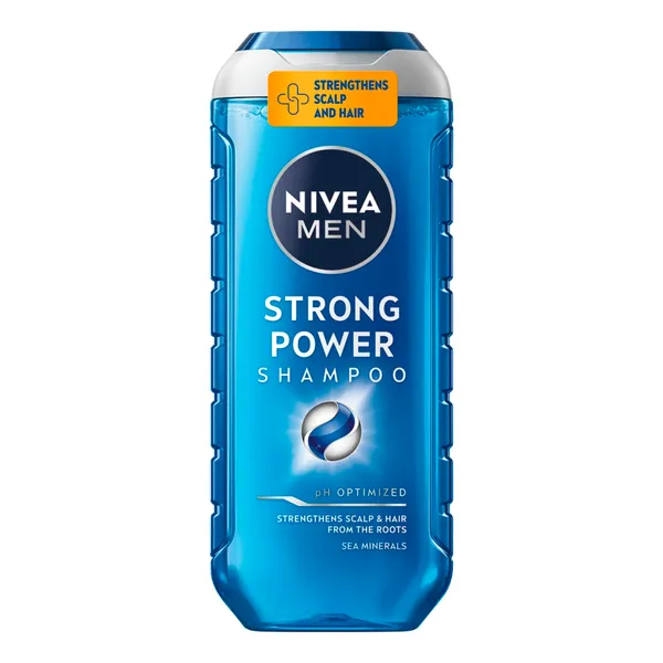 Vyriškas normalių plaukų šampūnas NIVEA MEN STRONG POWER, 250 ml