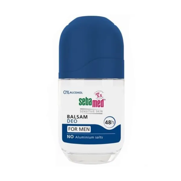 Vyriškas rutulinis dezodorantas-balzamas SEBAMED SENSITIVE, 50 ml