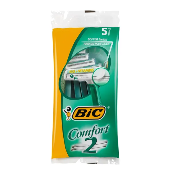 Vienkartiniai skustuvai vyrams BIC COMFORT 2, 5 vnt.