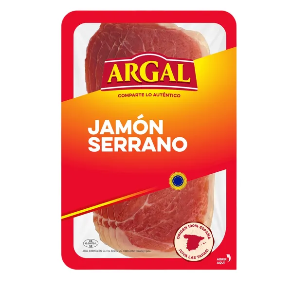 Vytintas ARGAL SERRANO kumpis, pjaustytas, 250 g
