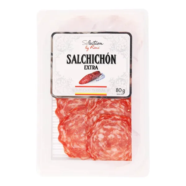 Fermentuota, vytinta dešra SALCHICHÓN SELECTION BY RIMI, a .r., 80 g