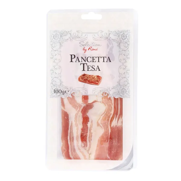 Vytinta kiaulienos šoninė SELECTION BY RIMI PANCETTA, 100 g