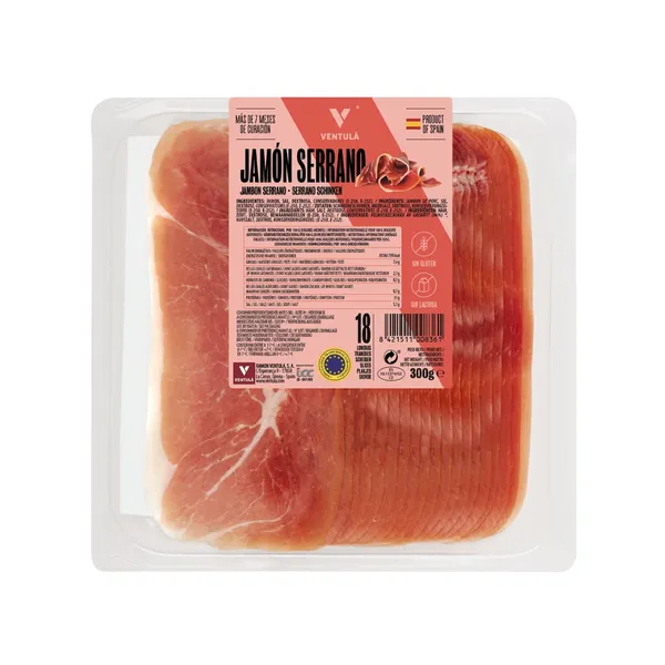 Vytintas Serano kumpis VENTULA, pjaustytas, I rūšis, 300 g