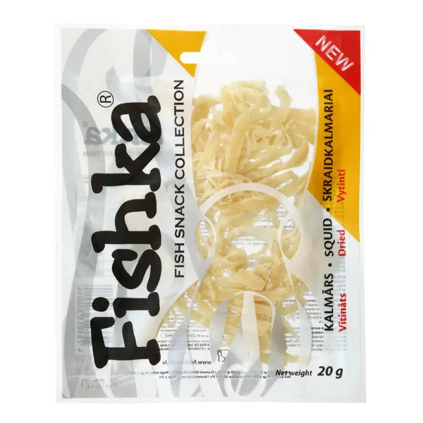 Vītināts kalmārs Fishka ar saldinātāju 20g