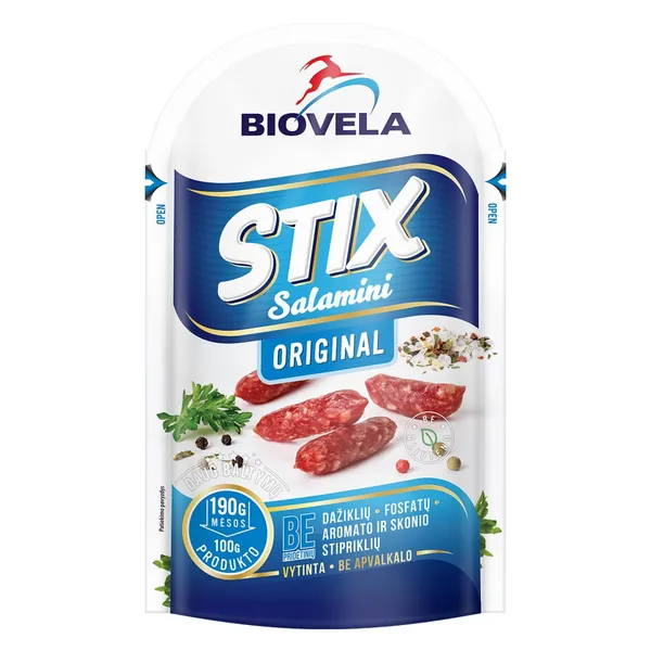 Vytintos dešrelės SALAMINI BIOVELA, a.r., 80 g