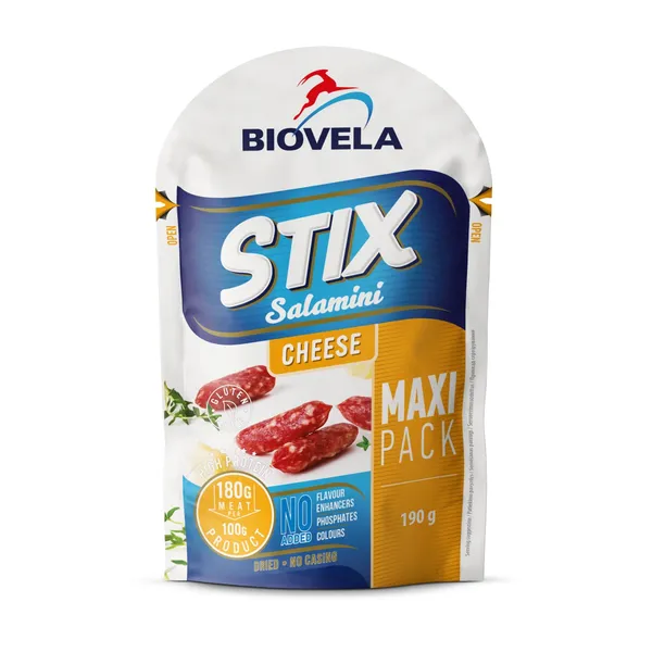 Vytintos dešrelės su sūriu SALAMINI BIOVELA, a. r., 190 g