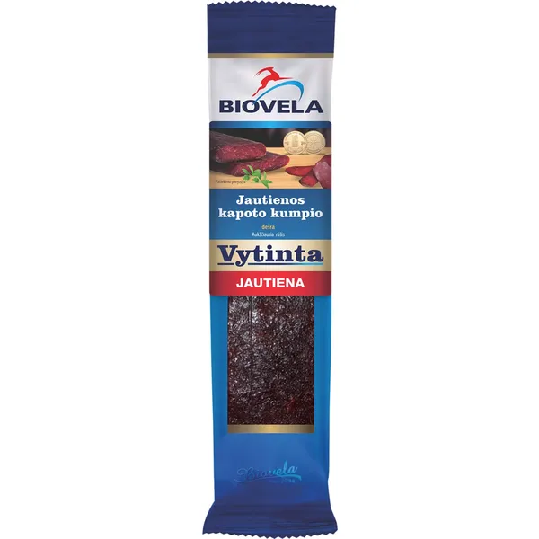Vytinta jautienos kapoto kumpio dešra, BIOVELA, 200 g