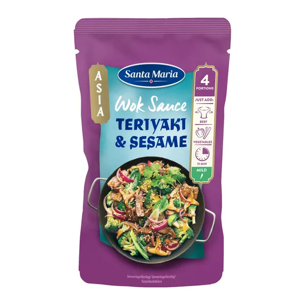 Wok padažas SANTA MARIA TERIYAKI & SESAME, 150 g