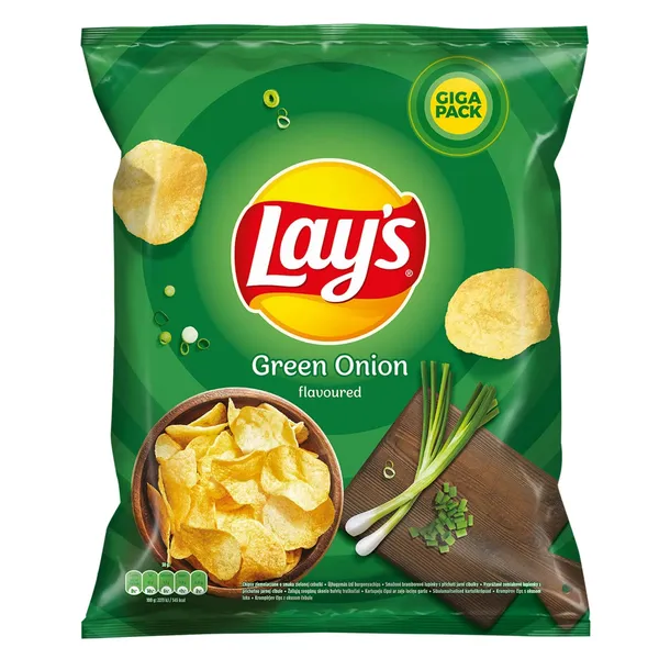 Žaliųjų svogūnų skonio bulvių traškučiai LAYS, 250 g