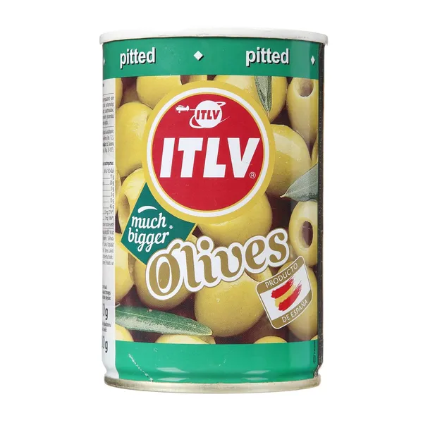Žaliosios alyvuogės be kauliukų ITLV, 300 g / 110 g