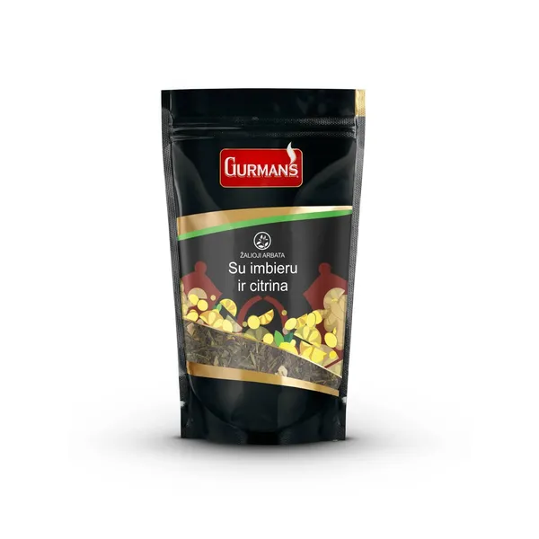 Žalioji arbata su imbieru ir citrina GURMAN'S, 90 g