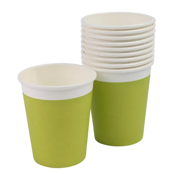 Žali popieriniai puodeliai RIMI, 240ml, 10 vnt.
