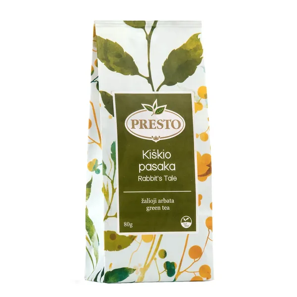 Žalioji arbata PRESTO KIŠKIO PASAKA, 80 g