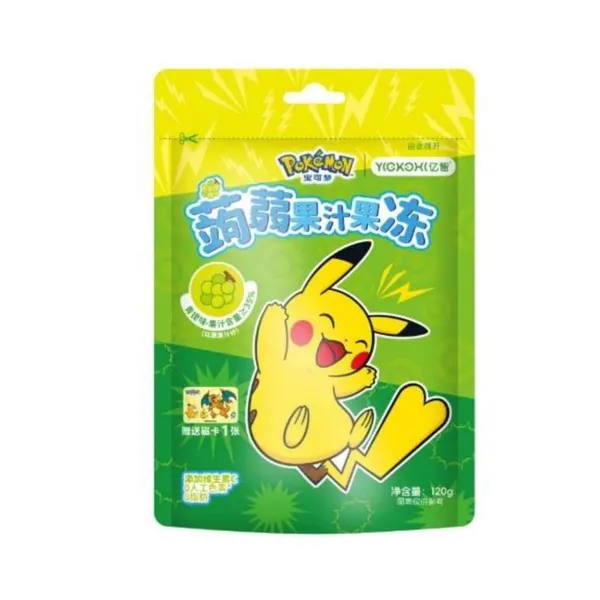 Želė saldainiai žaliųjų vynuogių skonio POKEMON, 120 g