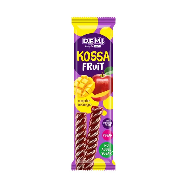 Želiniai saldainiai su mangų sultimis KOSSA FRUIT, 15 g