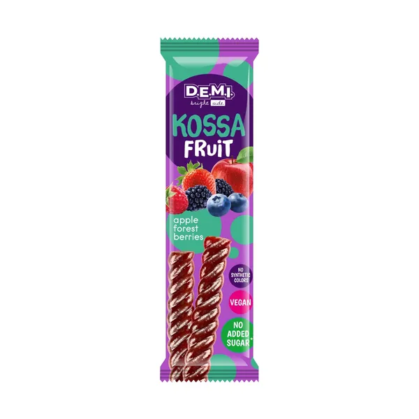Želiniai saldainiai su miško uogų sultimis KOSSA FRUIT, 15 g