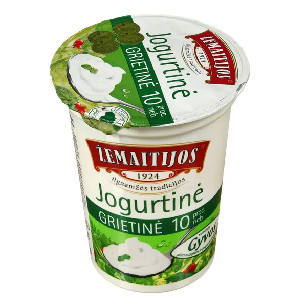 ŽEMAITIJOS jogurtinė grietinė, 10 % rieb., 400 g