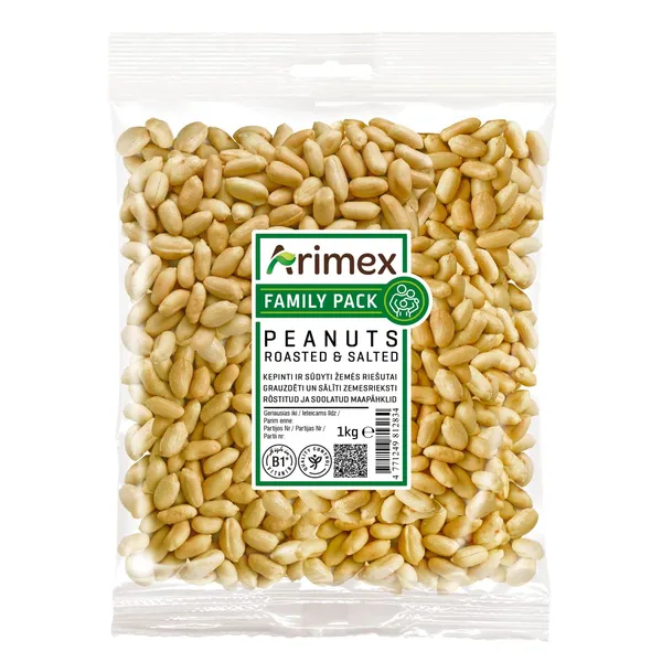 KEPINTI IR SŪDYTI ŽEMĖS RIEŠUTAI "ARIMEX" 1kg