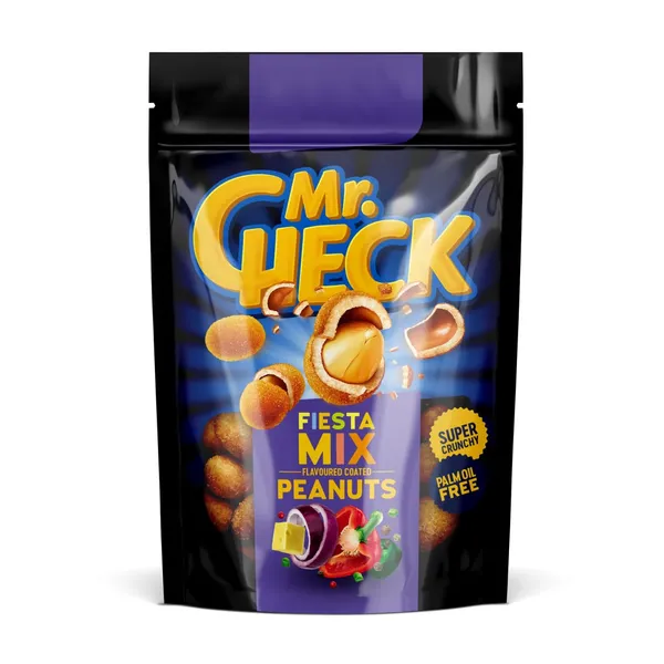 Žemės riešutai traškioje luobelėje MR.CHECK, įvairių skonių, 150 g