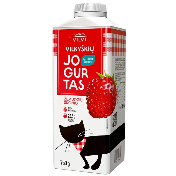 Jogurtas VILVI, žemuogių skonio, 2 % rieb., 750 g