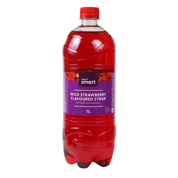 Žemuogių sk. sirupas su sald. RIMI SMART, 1 l