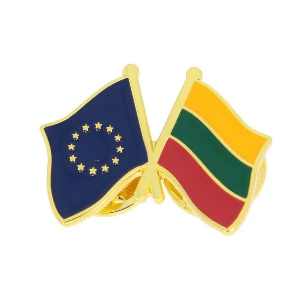 Ženkliukas LIETUVOS IR EUROPOS SĄJUNGOS VĖLIAVOS