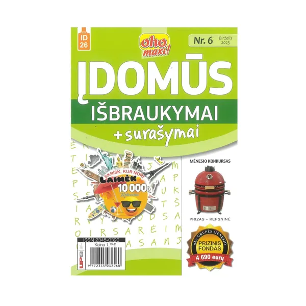 Žurnalas OHO MAXI! ĮDOMŪS IŠBRAUKYMAI + SURAŠYMAI, 1 vnt.