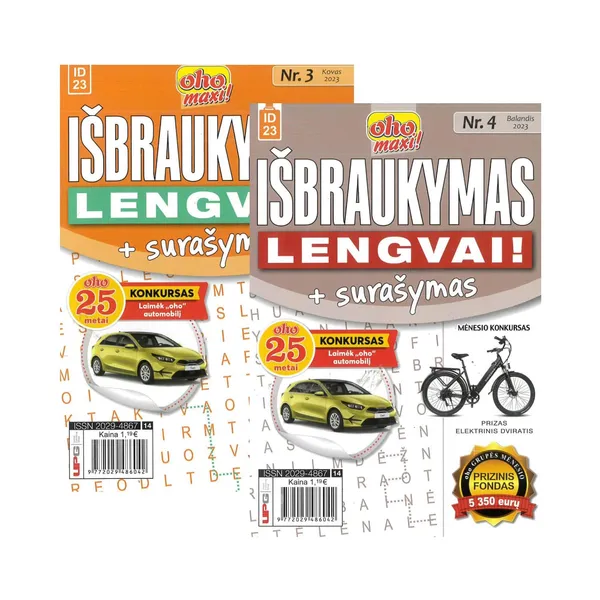 Žurnalas OHO GREITI. IŠBRAUKYMAS + SURAŠYMAS, 1 vnt.