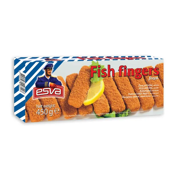 Žuvies piršteliai ESVA, 450 g