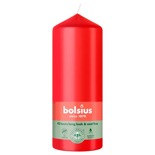 Žvakė Bolsius cilindro formos raudona 150/58mm