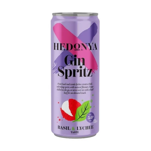 Alk.kokt. Hedonya Gin& Spritz Lychee 5%