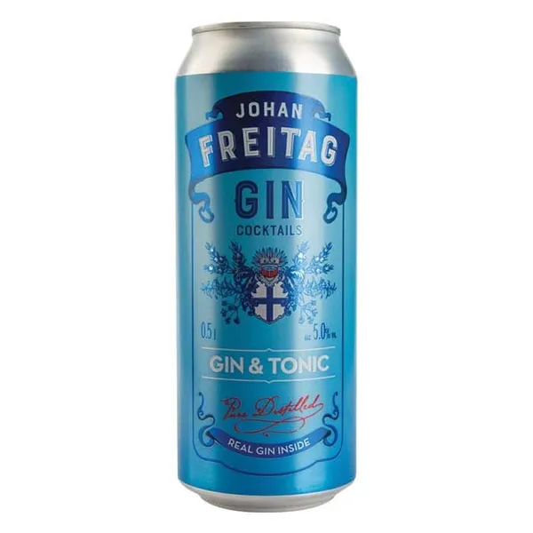 Alk.kokt. Johan Freitag GIN&Tonic 5% CAN