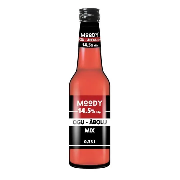 Alk.kokt. Moody Ķiršu-Zemeņu-Ābolu 14.5%