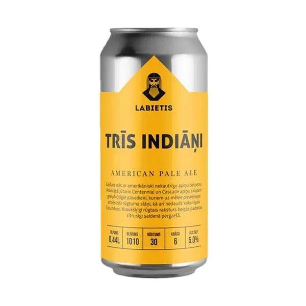 Alus Labietis Trīs indiāņi 5% skārd.