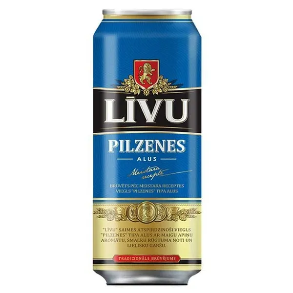 Alus Līvu Pilzenes 4.4% skārd.