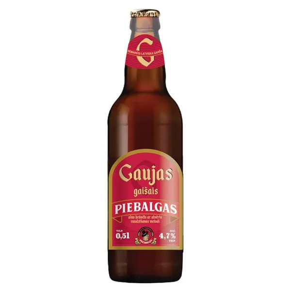 Alus gaišais Gaujas 4.7% 0.5l, Piebalgas