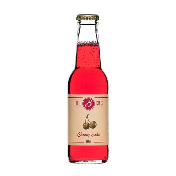 Bezalk. dzēriens Three Cents Cherry Soda