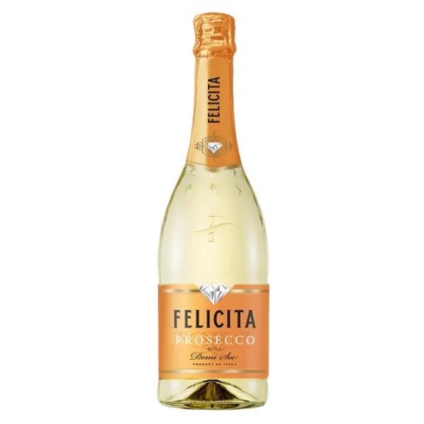 Dzirkst.vīns Felicita Prosecco Demi Sec10.5%