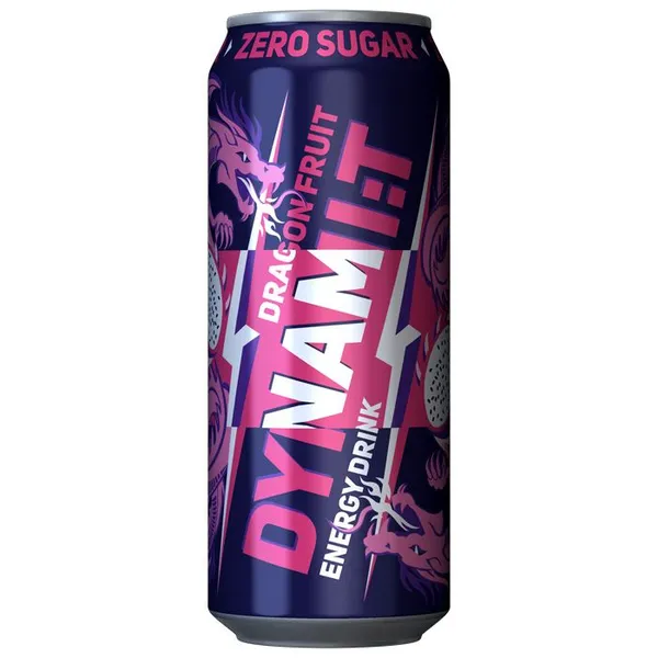 Enerģijas dzēr. Dynami_T Dragon Fruit ZERO SUGAR