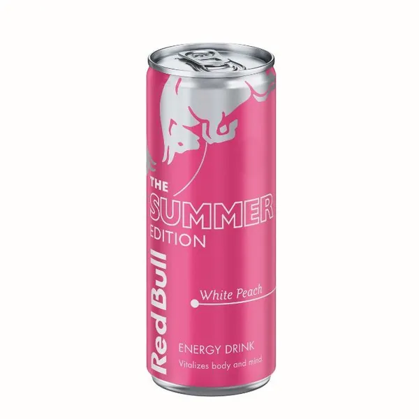 Enerģijas dzēr. Red Bull Baltais persiks