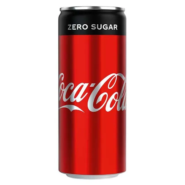 Gāzēts dzēr. Coca Cola Zero skārd. gāzēts