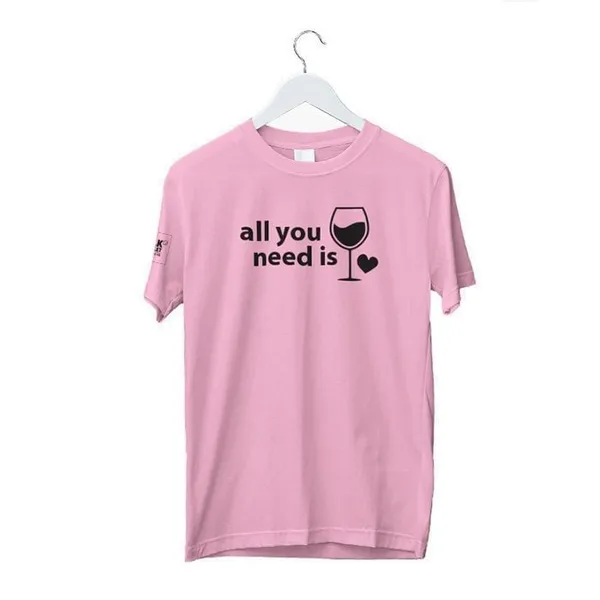 Krekls AlkOutlet Unisex All you need rozā