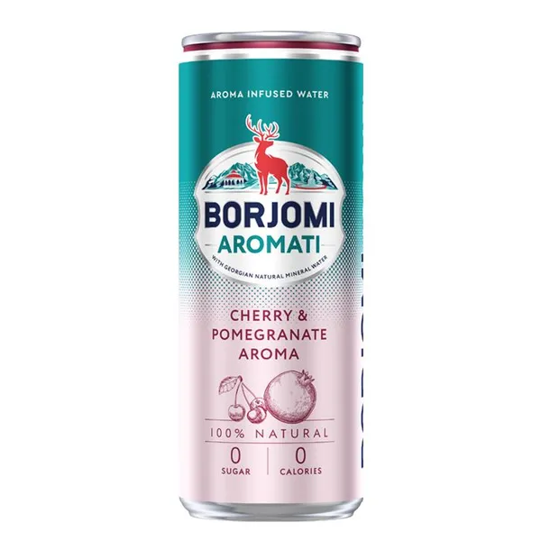 Minerālūdens Borjomi Aromati Ķiršu/granātāb.