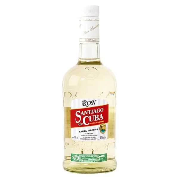 Rums Santiago de Cuba Blanca 38%