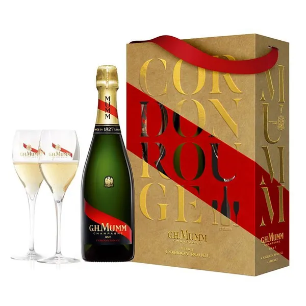 Šampanietis Mumm Cordon 12% + 2 glāzes