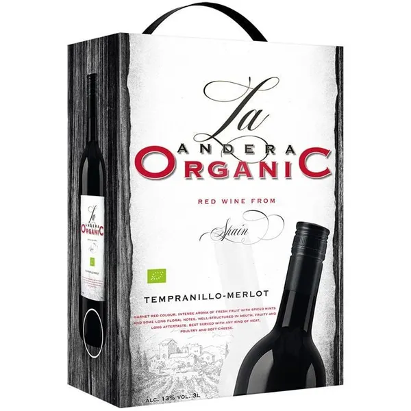 Sarkanv. La Andera Tempranillo Merlot 13% BIB