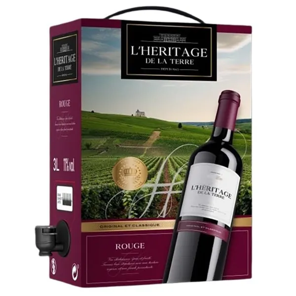 Sarkanv. L'Heritage De La Terre Vin Rouge 11%